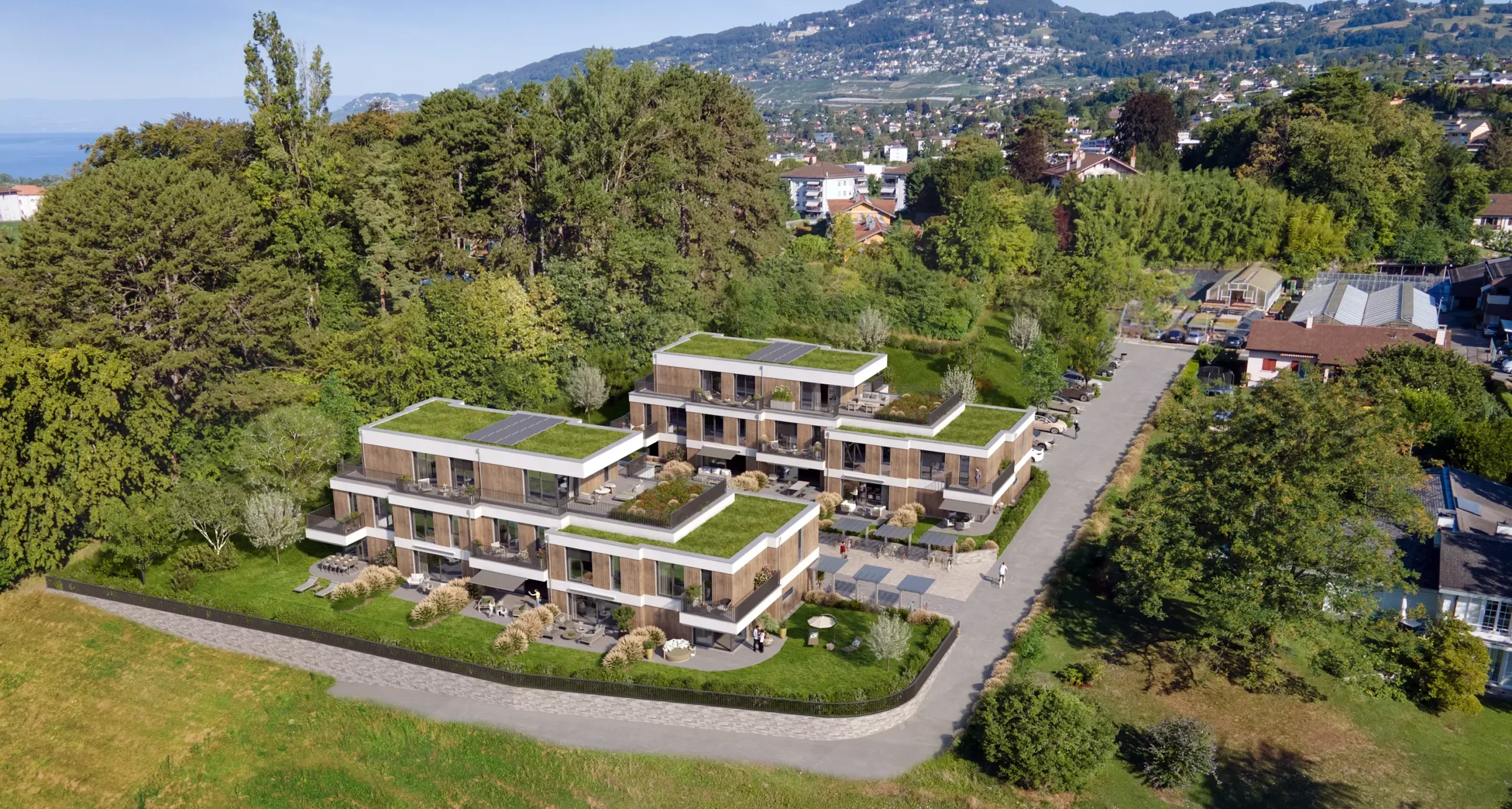 Résidence les Vignes - vue drone
